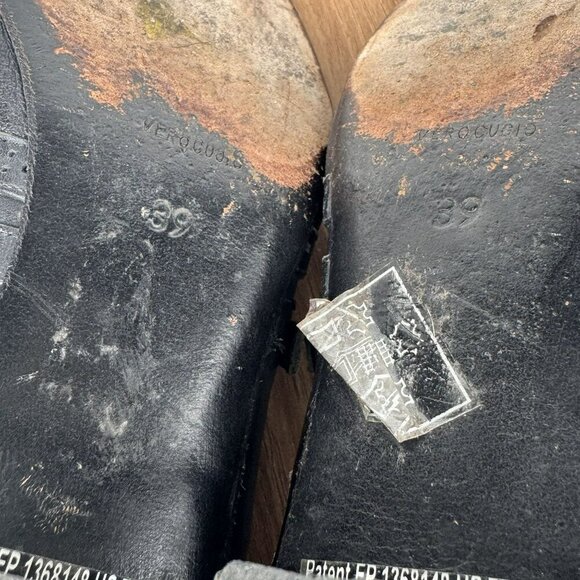 XSensible Black Leather Mary Jane Style Shoes Low Heels Buckle Strap Size 39 - Picture 3 of 9